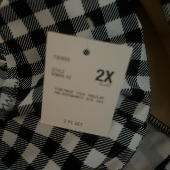 NWT Beach Bump Houndstooth 2XL Bikini Bottoms and Top.  Make me an offer. 🤗 - Picture 9 of 15